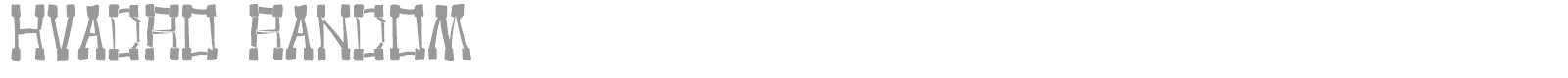 KVADRO RANDOM font preview